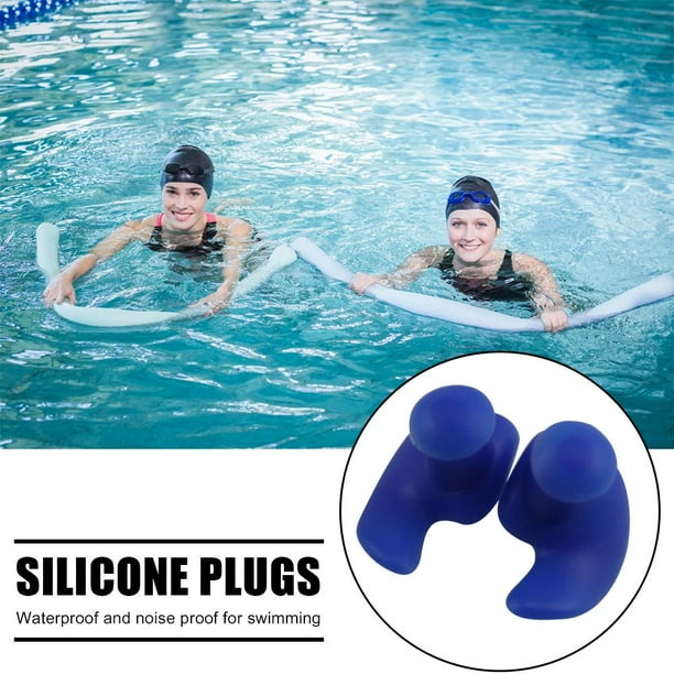  Tapones para los oídos de natación impermeables – 3 pares de  tapones de silicona para los oídos de natación para adultos y niños, tapones  para los oídos de deportes acuáticos para