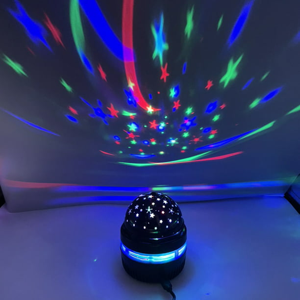 Proyector de galaxia giratorio de cielo estrellado luz LED giratoria de  Tmvgtek noche USB Bola de fiesta de escenario para DJ lámpara de mesa  iluminación de decoración para bebé