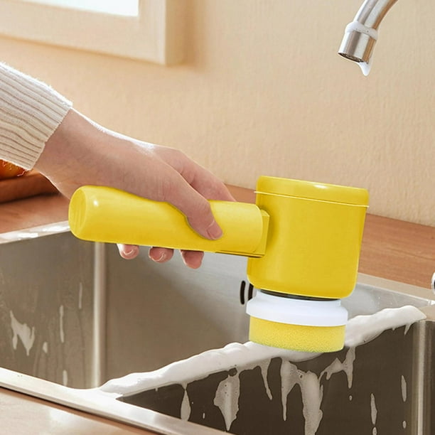 Cepillo de limpieza Fregador de baño multifunción Herramienta de limpieza  manual para el hogar Amarillo Gloria cepillo electrico