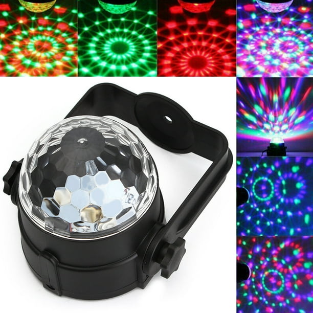 Bola de discoteca para luces de discoteca de coche con luces multicolor  activadas por sonido, mini bola de discoteca DJ luces de discoteca para  luces