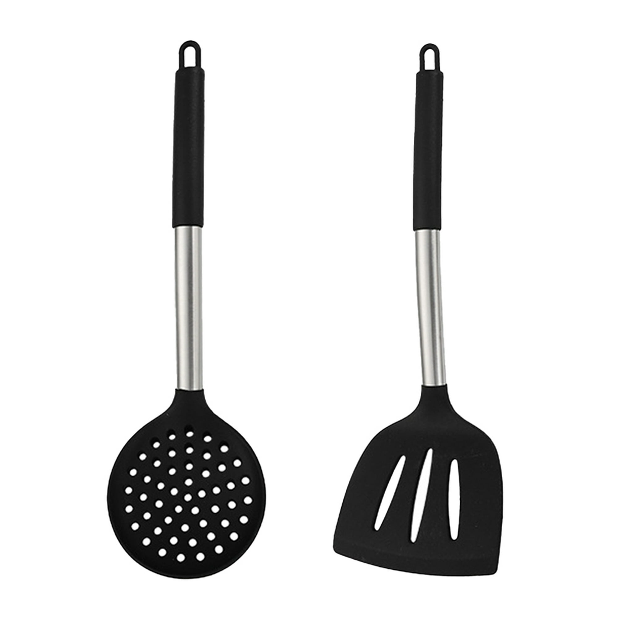 1/9pcs/set, Utensilios De Cocina De Silicona Para El Hogar, Olla  Antiadherente, Espátula Ranurada De