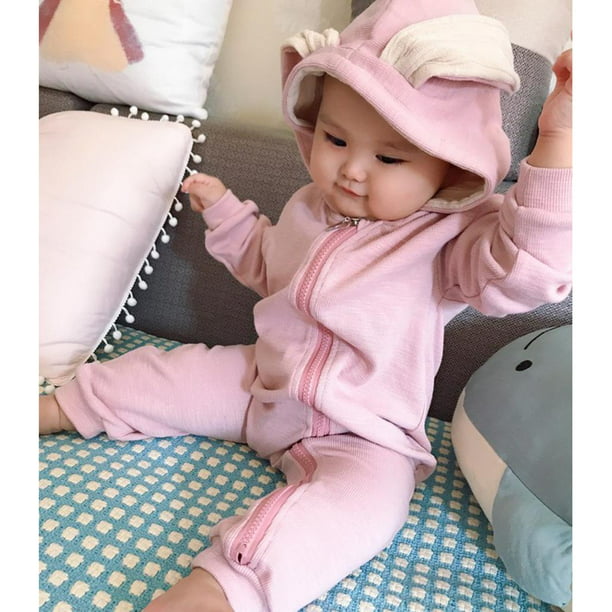 Mameluco para bebe nina color rosa diferentes tallas 3,6,12 meses