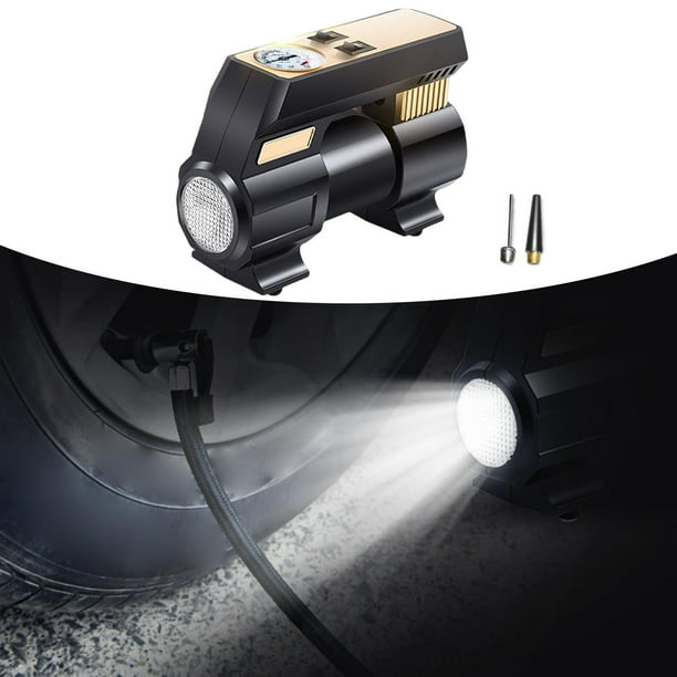 Inflador de neumáticos, linterna LED de emergencia autoapagado para coche  de Mecánico cableado Zulema Bomba de aire eléctrica