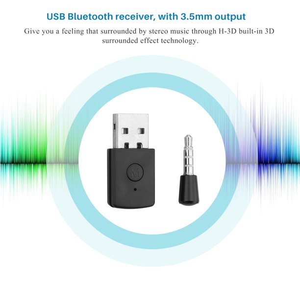 Receptor de Música de Coche Bluetooth de 3,5mm, adaptador de audio Auto Aux  A2DP de Monstrate EL011560-00