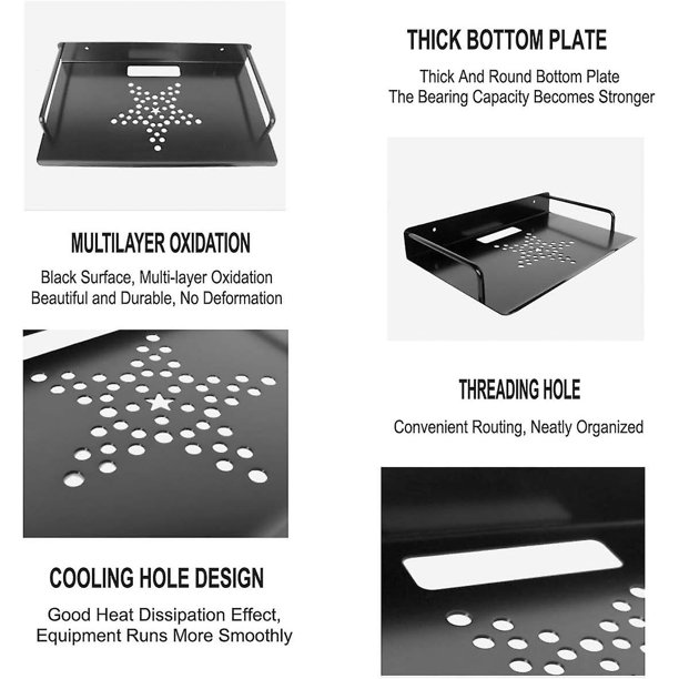  Router rack Caja de montaje en pared WiFi router soporte router  caja de almacenamiento flotante montado en la pared estante soporte para  accesorios de TV WiFi router TV Box Set Top