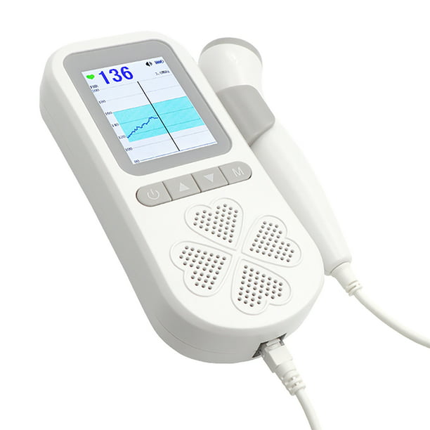 Medidor de voz fetal Irfora Doppler fetal doméstico Detector de corazón  para bebés Monitor de latido cardíaco fetal Doppler 3.0MHz Sin radiación  Batería recargable incorporada con curva retroiluminada Irfora Medidor de  voz