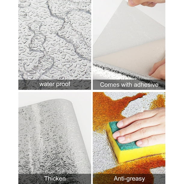Adhesivo para salpicaduras de cocina, papel tapiz de papel de aluminio,  impermeable, a prueba de aceite, resistente a altas temperaturas