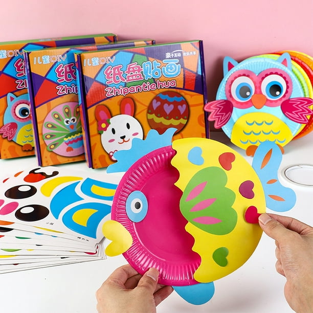 Kit de artes y manualidades para niños pequeños de 2, 3, 4, 5 años.  Manualidades de animales fáciles para niños : Juguetes y Juegos 