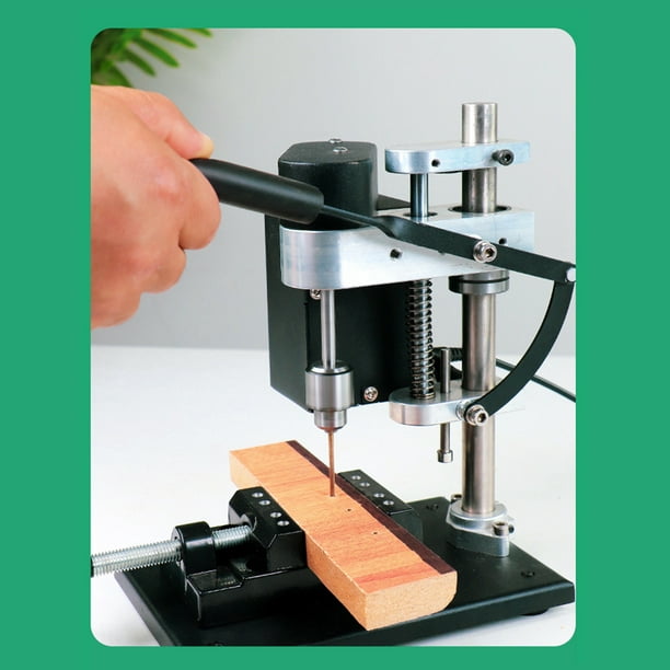 Mini taladro de banco, máquina de prensa, localizador de perforación  ajustable para el hogar