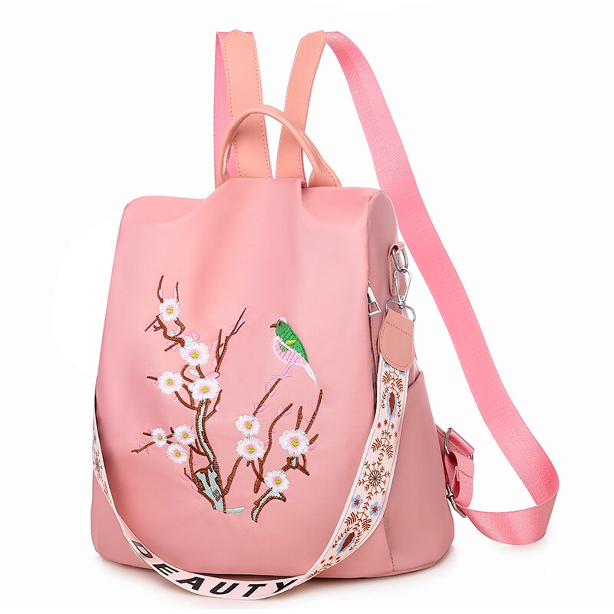 Mochila Saco Tela Oxford Rosa - Tutete – Tienda Grumetes Moda Infantil