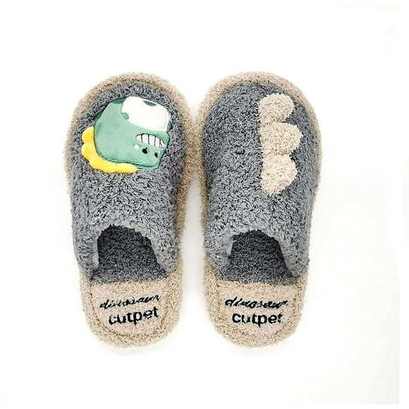 niños lindos sandalias de casa zapatillas chico piel forrada invierno casa zapatillas cálidas zapati adepaton wmch453