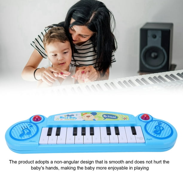Coche Clasificación techo Teclado de piano para niños para niñas pequeñas - 12 música electrónica de  piano de juguete portátil multifunción (azul) Nikou moderno | Walmart en  línea