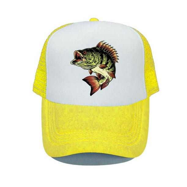 Bass Shark Fishing Deer Hunting Baseball Cap Bass-Pro Outdoor Sun Visor  Snapback Hat Adult Green Fisherman Trucker Hats YP02556-60cm for adult Gao  Jinjia LED