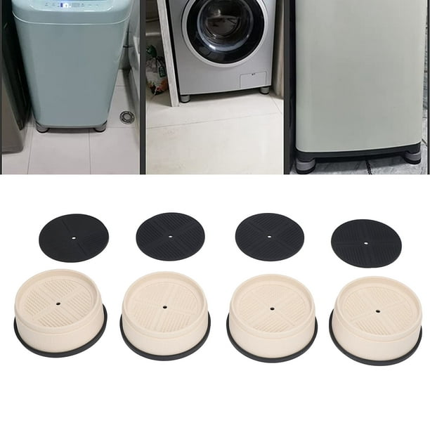 Pies para lavadora, 4 piezas, soporte para lavadora, almohadillas  antivibración para lavadora, soporte para lavadora, resistente y resistente