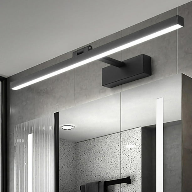  Lámpara de tocador LED para espejo de baño, lámpara frontal de  espejo largo, moderna, impermeable, antiniebla, lámpara de maquillaje para  baño, lámpara de ahorro de energía interior (19.7 in, luz blanca) 