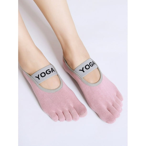 Calcetines de yoga para mujer, calcetines antideslizantes para