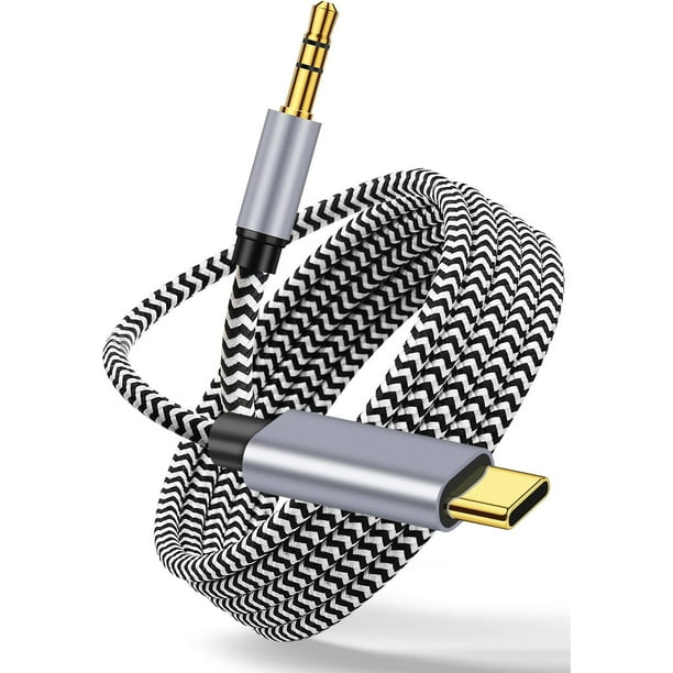Cable de audio AUX para iPhone en espiral, adaptador de conector para  auriculares, cable de audio es YONGSHENG