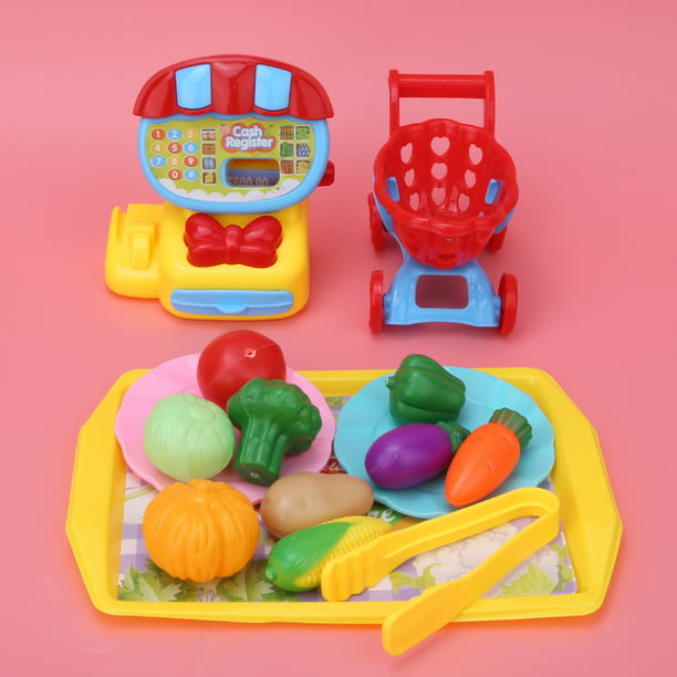 Juguete de caja registradora, juguete educativo electrónico interactivo  para niños de 3 años