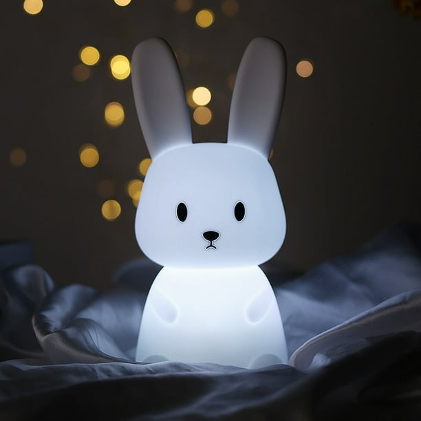 Luz De Noche LED USB Kawaii Lámpara Dormir Infantil Dibujos