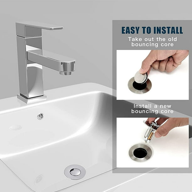 Tapón para lavabo baño tapón lavabo núcleo de rebote filtro de drenaje  emergente 