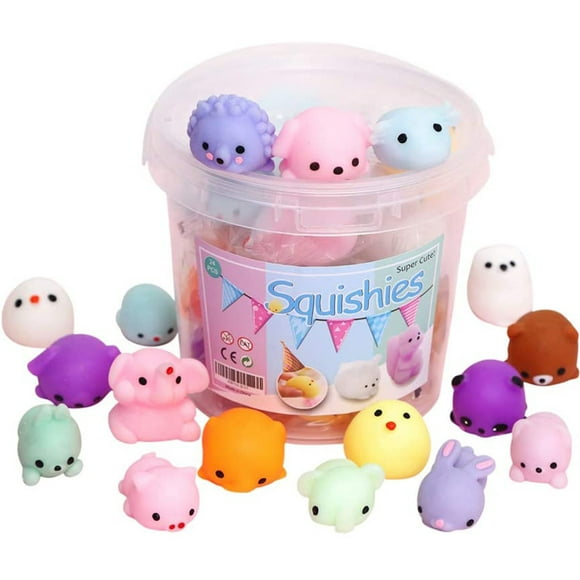 juguetes para madres y bebés 24 piezas mochi squishy toys squishy stress relief toys mochi animal to muyoka hogar