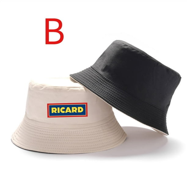 Reversible Ricard Bob Man Summer Bucket Hats Men Unisexe Women