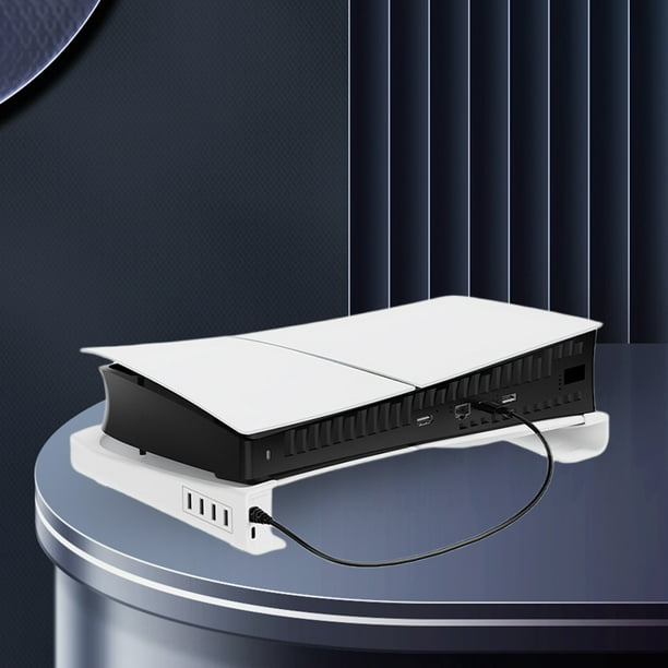  Soporte horizontal de consola para Playstation 5 Slim Editions,  soporte de colocación horizontal, soporte de base para PS5 Slim (negro) :  Videojuegos