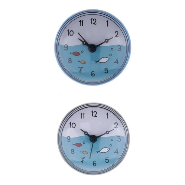  Relojes Ducha Baño Silicona Pared Succión Reloj Impermeable  Regalo - (Color: Naranja) : Hogar y Cocina