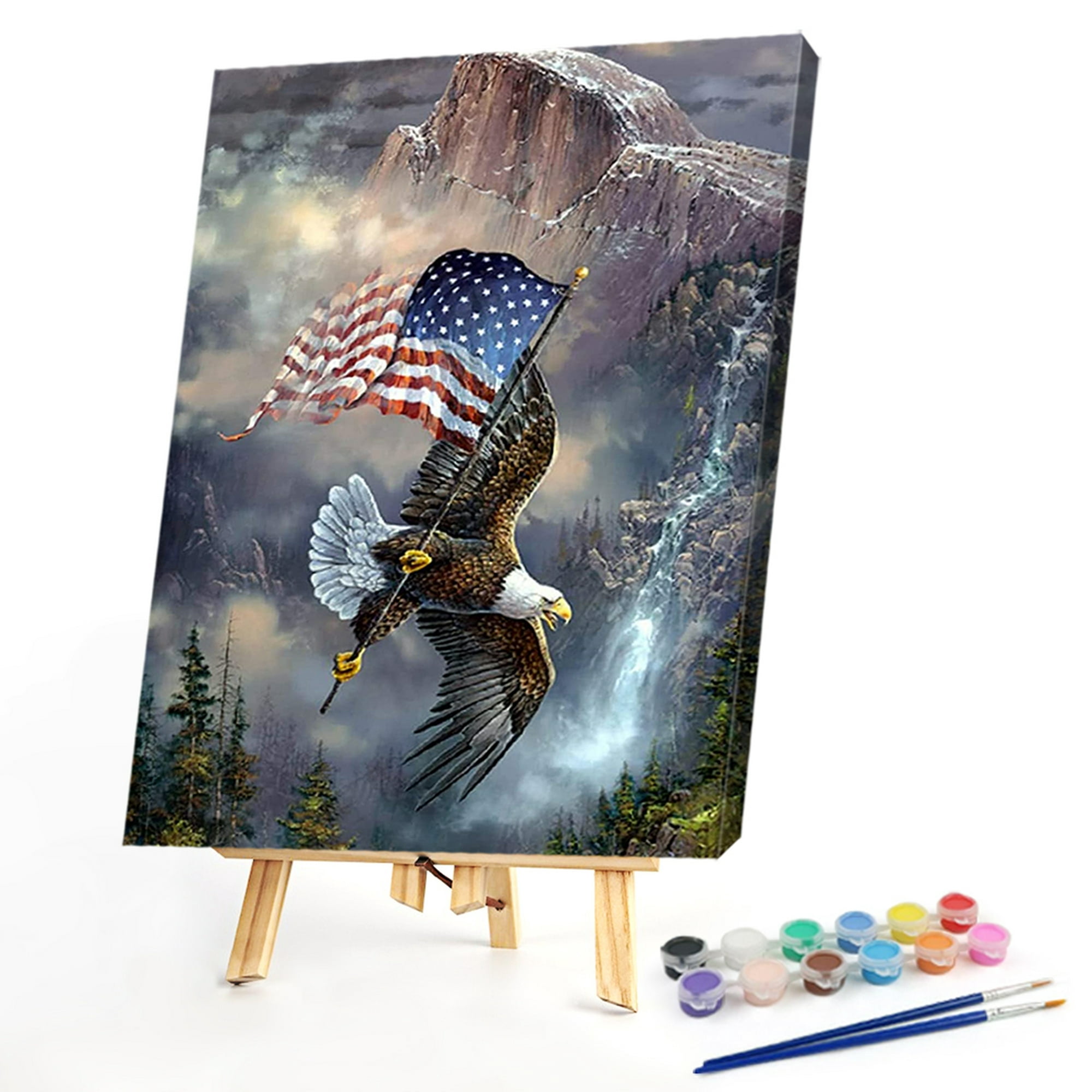 Cuadros Decorativos Bandera águila pintura al óleo por números Kit DIY  pintura acrílica sobre lienzo imagen Sywqhk Nuevos Originales | Walmart en  línea