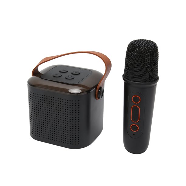 Altavoz Bluetooth portátil con juego de micrófono, altavoz retro con  máquina de karaoke en casa, máquina portátil de micrófono de karaoke de  mano para