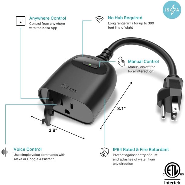 Enchufes inteligentes que funcionan con Alexa salida Wi-Fi Smart