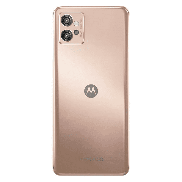 Motorola Moto G32 Smartphone con 6GB RAM, 128GB Almacenamiento y Micro SD  de 64GB - Rosa Dorado