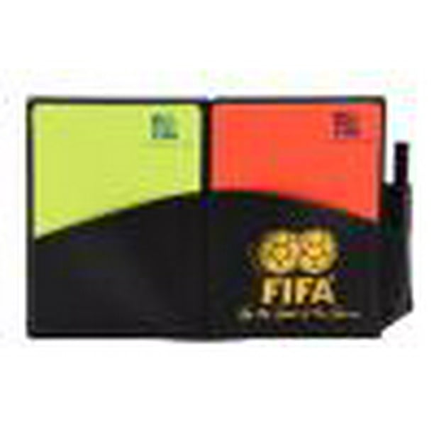 Friencity Juego de tarjetas de árbitro de fútbol, tarjetas rojas y  amarillas de árbitro de advertencia con hojas de puntuación de cartera,  accesorios