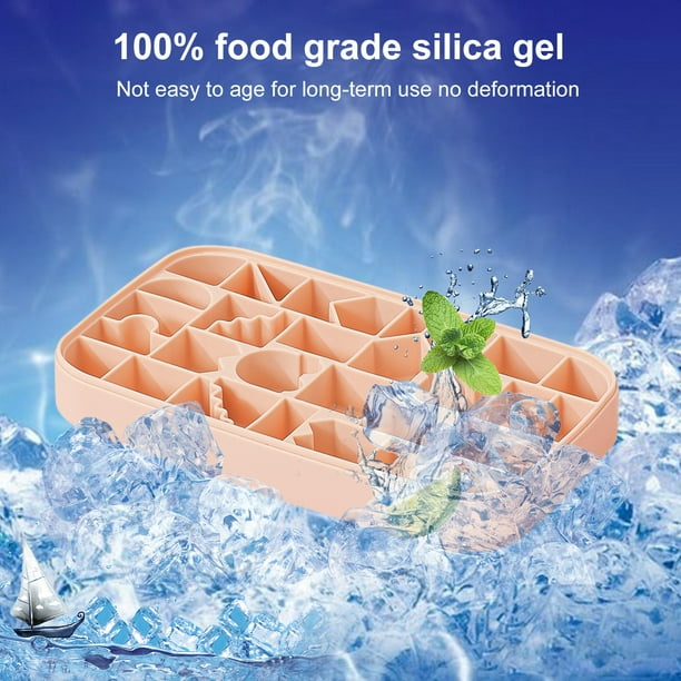 Cubos de hielo reutilizables de la forma de la fruta libre de BPA (45)