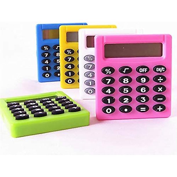  MeterMall productos para oficina calculadora electrónica reloj  calculadora especial multifunción primaria secundaria calculadora, Amarillo  : Productos de Oficina