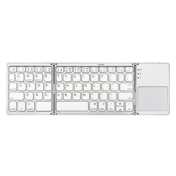 Mini teclado inalámbrico Bluetooth 3.0, teclado portátil  ultradelgado, 78 teclas, teclado Bluetooth recargable para iOS, tabletas  Android Windows y otros dispositivos Bluetooth (negro) : Electrónica