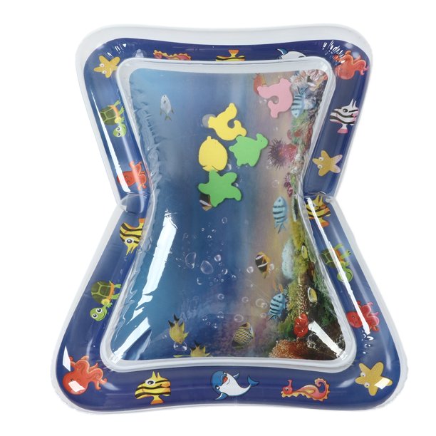 Tapete de agua para el tiempo de barriga, tapete de juego de agua para  bebés, tapete inflable de juego acuático para bebés y niños pequeños de 3 a  12