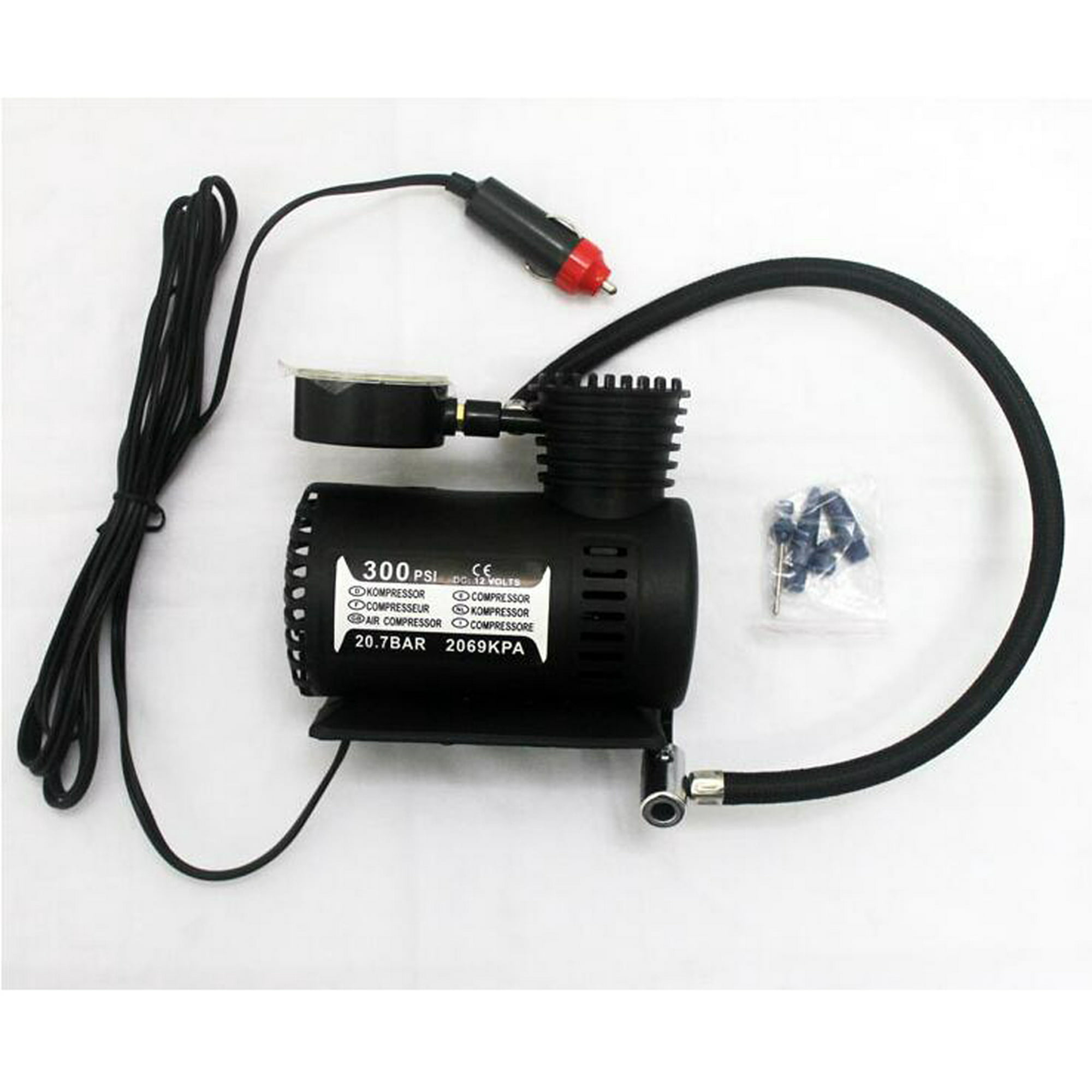 Mini compresor de aire portátil inflado rápido LED para bicicletas cableado  Yotijar Bomba de aire para neumáticos