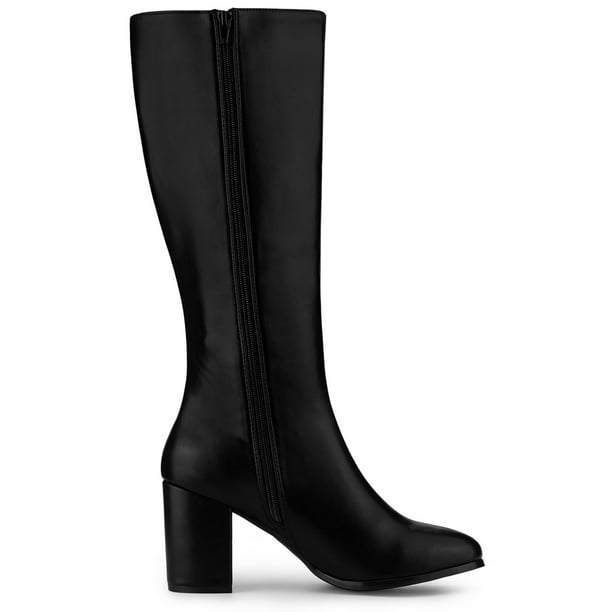 Botas Altas Mujer Por Encima De La Rodilla Con Tacón Negro — Zapatos  Calzados Germans
