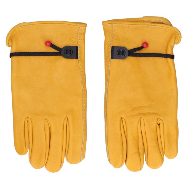  KIM YUAN Guantes de trabajo de cuero, antideslizantes y  resistentes a la suciedad, perfectos para jardinería, construcción,  motocicleta