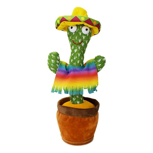 Cactus que baila y repite, Cactus que habla Cactus que repite lo que dice  Juguete de cactus que repite Cactus bailando Peluche para niños adultos  Sincero Electrónica