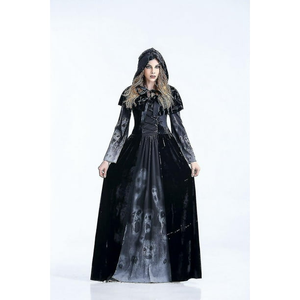  Disfraz de reina de bruja de Halloween para mujer : Ropa,  Zapatos y Joyería