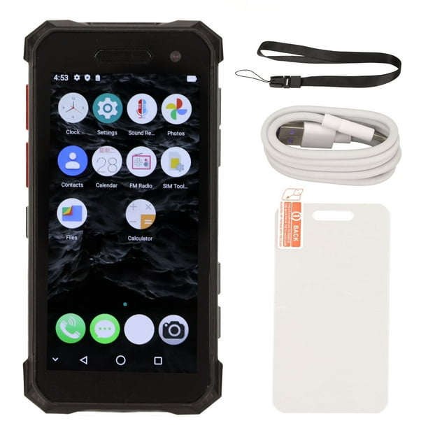 S10max Mini teléfono celular resistente para Android 10.0 4GB RAM NFC  desbloqueado teléfono inteligente IP68 teléfono impermeable negro 128GB ROM