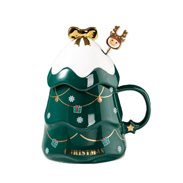 Taza de té con personaje navideño con filtro y tapa (71.38.02) - Art From  Italy