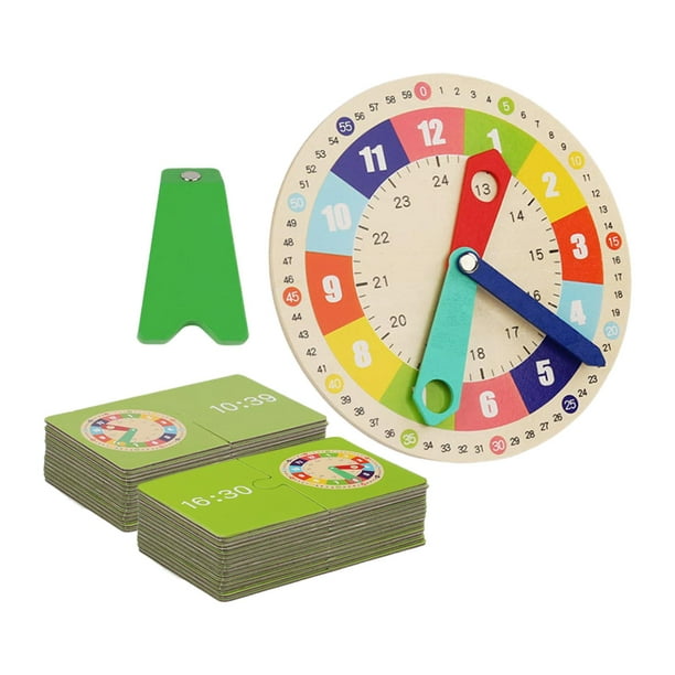  Montessori Mama Reloj de aprendizaje Montessori Toys para niños  pequeños, Juguetes educativos de aprendizaje preescolar para niños de 3  años +, Calendario para niños y reloj de enseñanza