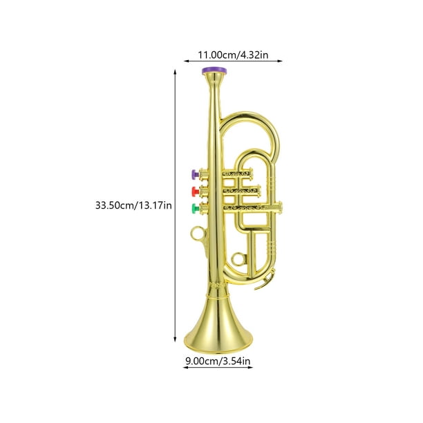 1pc imitación instrumento musical juguete trompeta juguete instrumentos  tempranos herramienta de apr HOMEMAXS HaoMX11968925