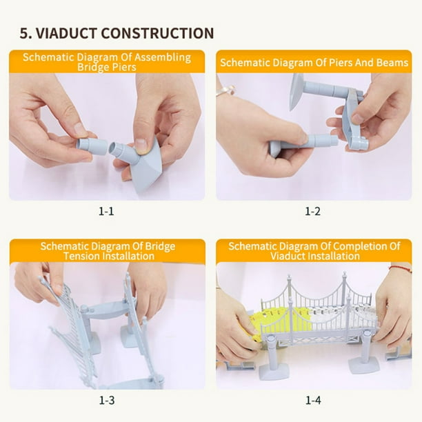 Pistas de carreras de construcción para niños Juguetes para niños, serie de  pistas, coches de construcción y juego de pista flexible Crear una  ingeniería juguetes de carretera