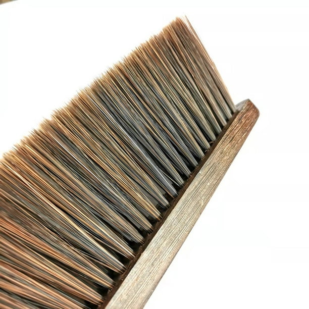 Cepillos de limpieza de escobas de mano, cerdas suaves, cepillo de polvo  para limpiar coche/cama/sofá/corriente/jardín/muebles/ropa, mango de madera