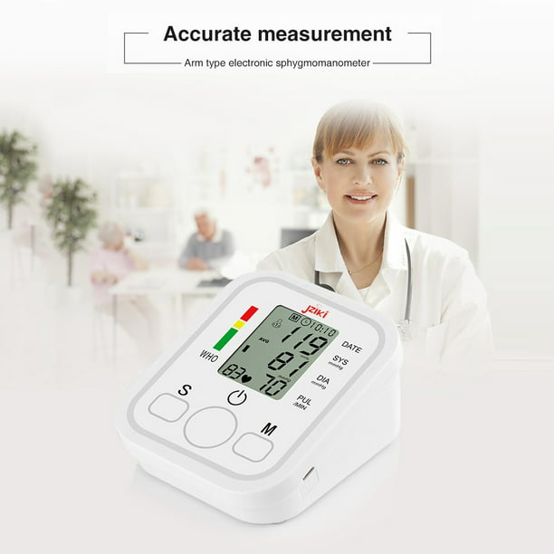 Comprar 2022 Monitor de presión arterial automático de brazo  Esfigmomanómetro BP Medidor de presión Tonómetro para medir la presión  arterial 22-48 cm ZK-B869