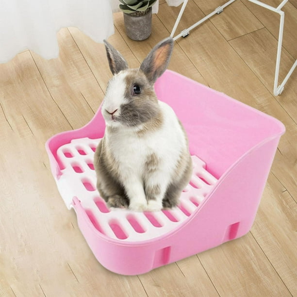 Caja de Arena para Conejo 2 Uds., Orinal para Mascota Conejillos de ,  Suministro Hurones Y Zulema Cajas de arena para conejos